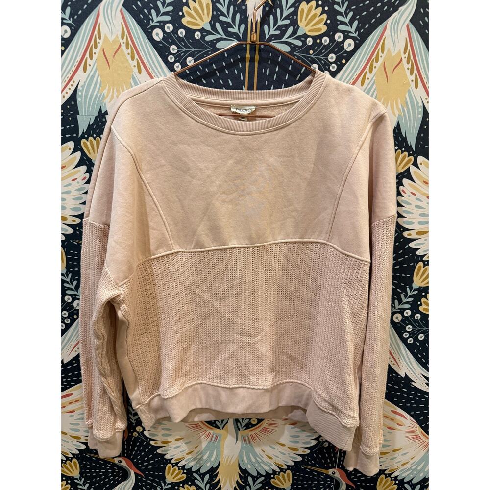 Pilcro Mixed Rib Sweatshirt, - Picture 4 of 8
